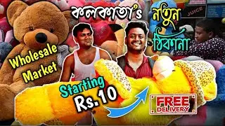 Cheapest Teddy Bear Market in Kolkata | Wholesale Market | জলের দামে Teddy কিনুন | walking insane