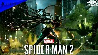 🔥 Marvel&rsquo;s Spider-Man 2 🕸️ Peter Parker BLACK CLASSIC Suit Mod 🖤 | Free Roam Gameplay (PS5) 🕷️