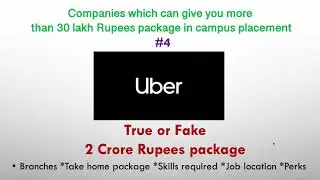 UBER| 2 crore Rs placement and package | IIT Placement and Package  | Software Engineer