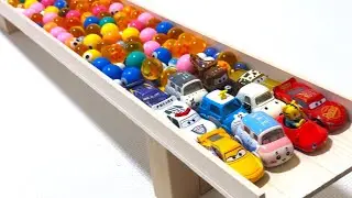 Marble run ✖︎ Many Tomica⭐︎ASMR Wooden wave slope HABA　#funny #satisfying #marblesrace #bouncymarble
