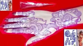 Tried affordable and reuseable mehndi sticker/how to apply mehndi sticker#mehndistencil#viralsticker