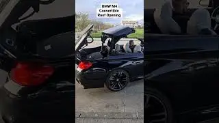 BMW M4 Convertible Roof Opening #shorts #bmwm4