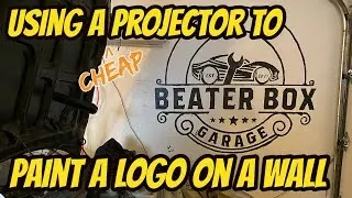 Painting a wall logo using a projector
