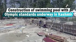 Construction of swimming pool with Olympic standards underway in Kashmir
