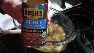 (Sugar Free) Lit'l Smokies Spiced Apple BBQ Baked Beans - My Way!