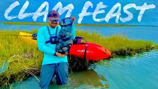 Forage and Cook: Kayaking to THIS Island for a Clam FEAST!!