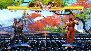 Heihachi & Kuma vs Guy & Cody (Hardest) - Street Fighter X Tekken