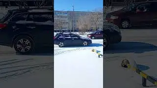 Subaru Outback BR Гололёд на летней резине!😎