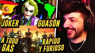 NEXXUZ y ARKEANOS REACCIONAN a DOBLAJE LATINO VERSUS DOBLAJE ESPAÑOL en PELÍCULAS  🇲🇽 🆚 🇪🇦