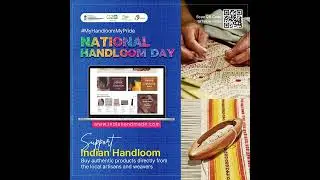 #nationalhandloomday www.indiahandmade.com