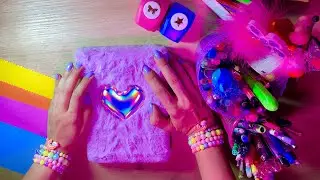 ASMR | Lo-Fi | Okula Dönüş🎒📚| Kalem Sesleri✏️ | Defter Süsleme🦋 | Sohbet🌸 |Türkçe ASMR