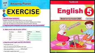 Amazing Planet I am The Earth Class 5th English Chapter 5 Exercise | English Unit 5 Translation