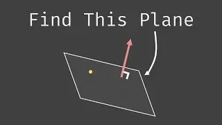 How To Find an Equation of a Plane Given a Point and Perpendicular Normal Vector