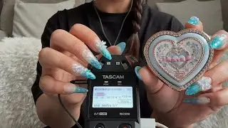 ASMR ♡ Tapping & Scratching On Flower Knows Bunny Garden Makeup! ✨ 