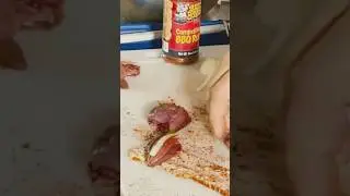 Bacon Wrapping Dove Poppers #grill #dove #shorts