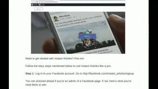 How to Publish your First Post on Facebook Instant Articles?