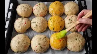 PUF PUF PAMUK POĞAÇA (SEBZELİ-PEYNİRLİ)