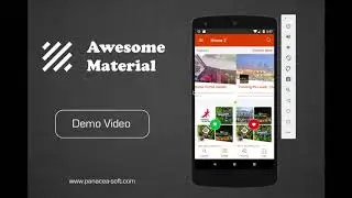 4) Awesome Material (Directory UI Template with Google Material Design)