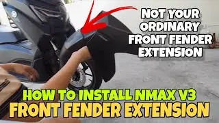 HOW TO INSTALL YAMAHA NMAX V3 FRONT FENDER EXTENSION / TUTORIAL 2026