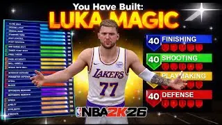 THE BEST LUKA DONCIC BUILD IN NBA 2K26! THIS BUILD TRULY DOES LUKA MAGIC!