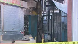 Fire at Sunny Flea Market in north Houston started after car crash, firefighters say