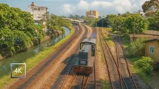 [4K Walk] Soothing Train Spotting Session 🚂 | Real Passing Trains with Relaxing 4K ASMR Vibes