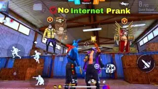 No Internet Prank ☠️😈🌹👑🦁                            With Lone Wolf Random Players                   