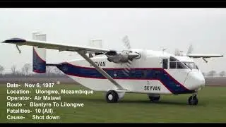 Top Ten Deadliest Crashes of The Short SC.7 Skyvan