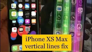 How to Repair iPhone XS MAX Screen in less than an hour DIY in 2023 vertical lines