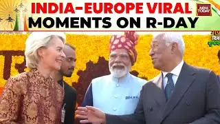 Prime Minister Modi, EU Chief Ursula & Portuguese PM Costa Viral Moments from Republic Day Stag