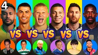 Ronaldo vs Messi vs Neymar vs Haaland vs Mbappe vs Dembele (3)- Who's REALLY the GOAT?