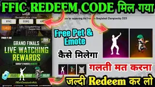 ffic Redeem code today| ffic grand finals live| how to get shake it up emote, rockey pet Redeem code