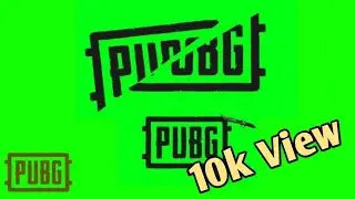PUBG Mobile animation  logo in green screen video.PUBG mobile