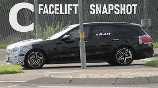 Mercedes Erlk&ouml;nig S206 C-Klasse Modellpflege Facelift prototype 4K SNAPSHOT-VIDEO