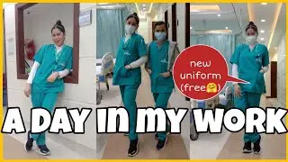A DAY IN MY WORK AS AN ER-OPD NURSE HERE IN 🇸🇦 | 9 HRS AM SHIFT WITH OUR NEW SET OF UNIFORMS (FREE)