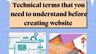 Technical terms for creating a website (domain,hosting,SSL certificate,WordPress,c panel😲😲