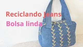 RECICLANDO JEANS- BOLSA LINDA E FACIL.