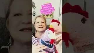 HUGE crochet emotional support chickens - on sale in my Etsy shop