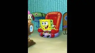 Spongebob just watches TV #animation #cartoon #spongebob #tv #sister