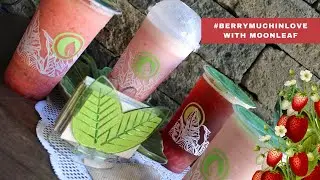 #BerryMuchInLove with #MoonleafTeaShop Strawberry Drinks