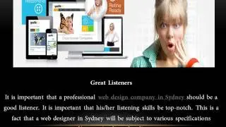 Features of a Web Design Company in Sydney!