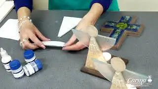 VITROFUSIÓN - ENSAMBLAJE DE VARIOS VIDRIOS - Angelita para Primera Comunión