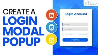 Create a Login Modal (Popup) with HTML/CSS and JavaScript - Complete Guide.