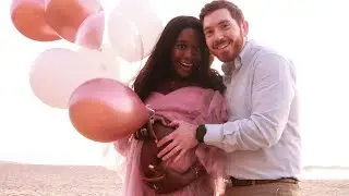 Our Beach Maternity Photoshoot Behind The Scenes #SHORTS