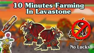 10 Minutes Farming In Lavastone (No lucks) | Helmet Heroes |