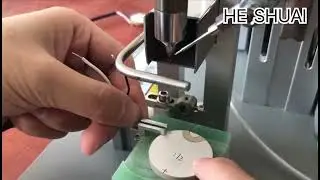 How to solder the piezo ceramic disc by automatic soldering machine？ HE SHUAI company