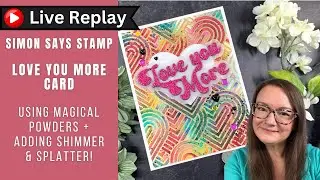 🟣LIVE REPLAY!&nbsp;Shimmer Powder Hearts Card | AmyR 2025 Valentine Series #3