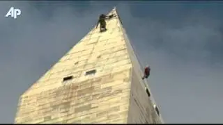 Raw Video: Washington Monument Inspection Starts