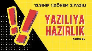 12.SINIF MATEMATİK 1. DÖNEM 2. YAZILI SORULARI VE ÇÖZÜMLERİ | (2024-2025)