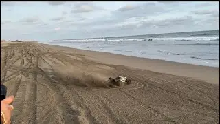 ASÍ JALO EL CARRITO EN LA ORILLA DE LA PLAYA CON EL PITYN TOYS Y EL HURTADO‼️